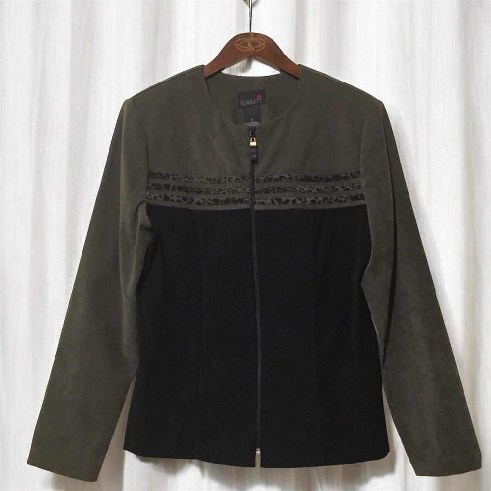 Scarlett Suede Blazer Jacket Size 12